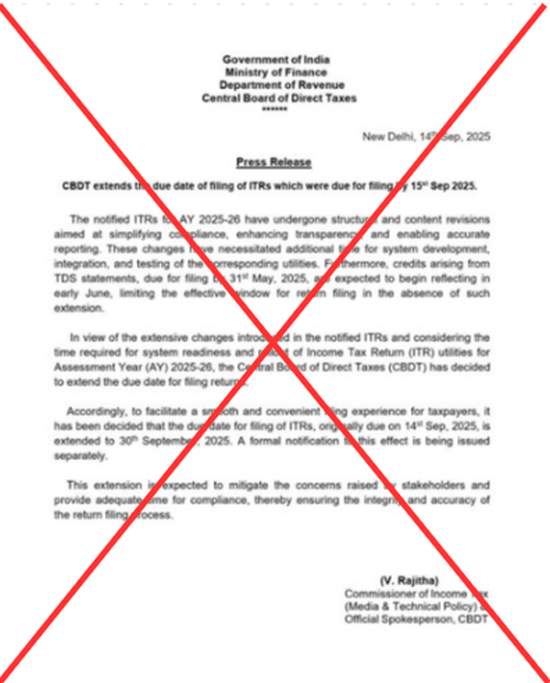 This circular is completely fake.