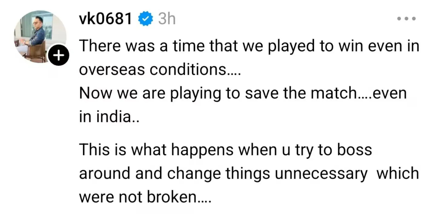 Virat Kohli's Brother Takes Indirect Dig At Gautam Gambhir